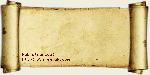 Jana Hamović vizit kartica